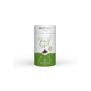 Recompense pentru Sistemul Digestiv al Câinilor și Pisicilor WeBiotic Tasty, 30 Comprimate Masticabile – Wepharm